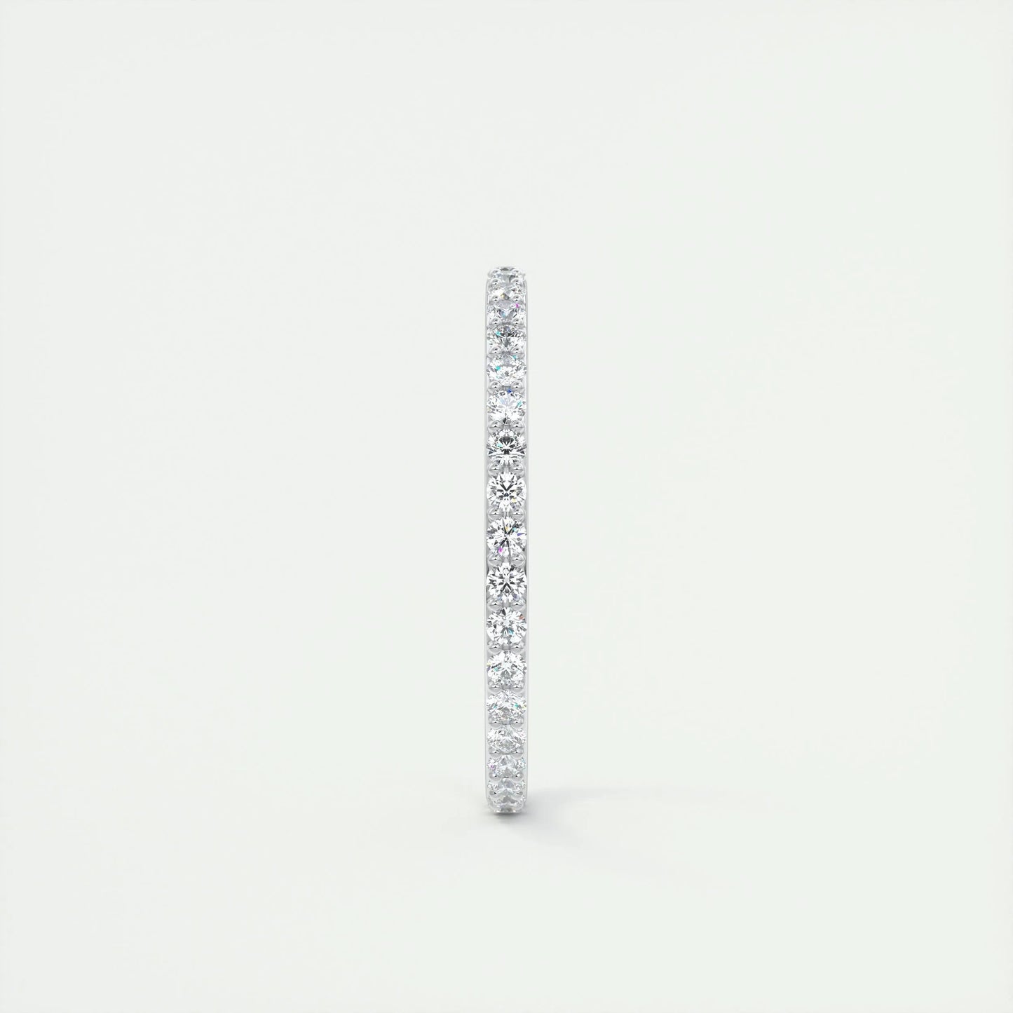 0.37 CT Round Full Eternity CVD EF/VVS Diamond Wedding Band 4