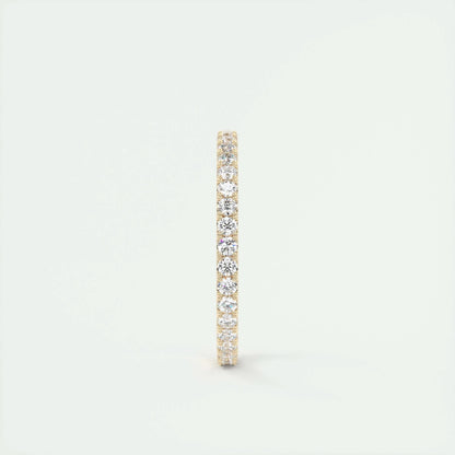 0.74 Round Cut Full Eternity Moissanite Bridal Wedding Band 9