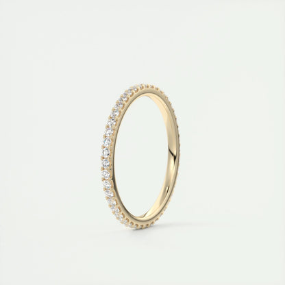 0.36 CT Round Full Eternity CVD EF/VVS Diamond Wedding Band 7