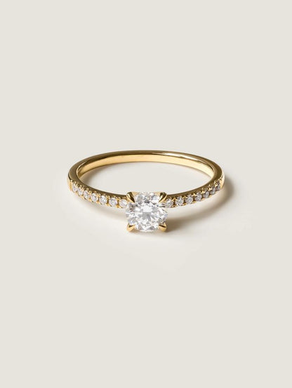 Marquise Cut Cluster Styled Lab Grown Diamond Engagement Ring