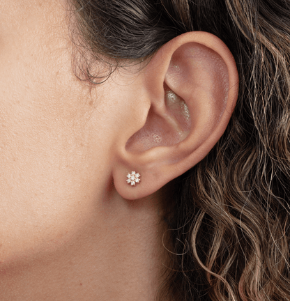1.0 CT Round Bezel Solitaire Lab Grown Diamond Earrings