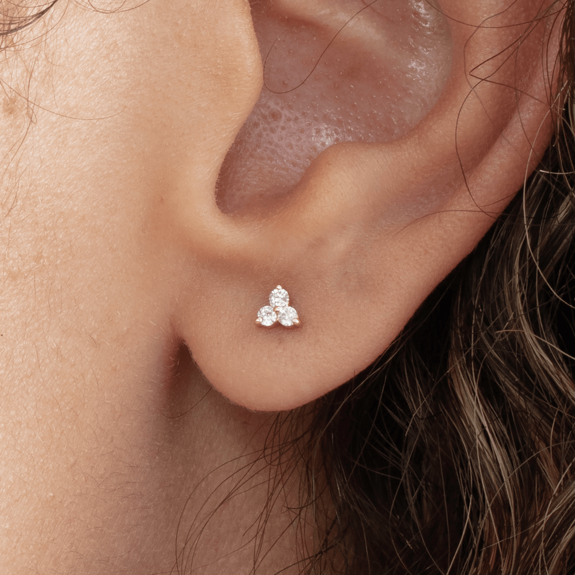 1.0 CT Round Bezel Solitaire Lab Grown Diamond Earrings