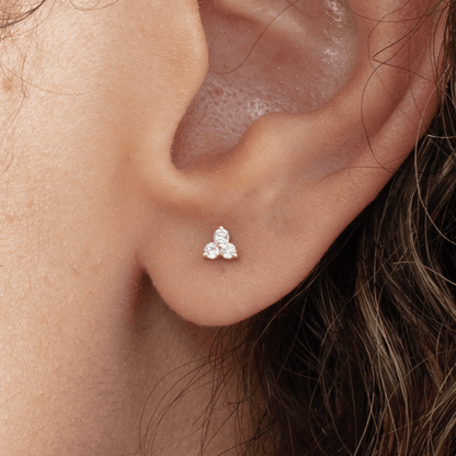 1.0 CT Round Bezel Solitaire Lab Grown Diamond Earrings