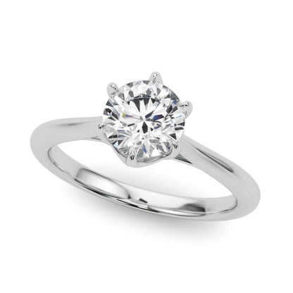 2 CT Round Three Stones Lab Grown Diamond Engagement Ring