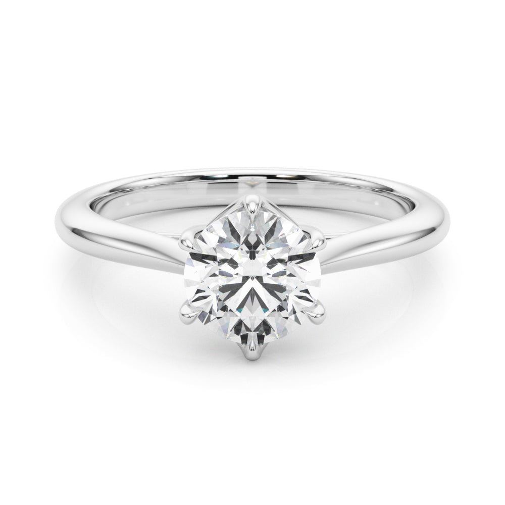 2 CT Round Three Stones Lab Grown Diamond Engagement Ring