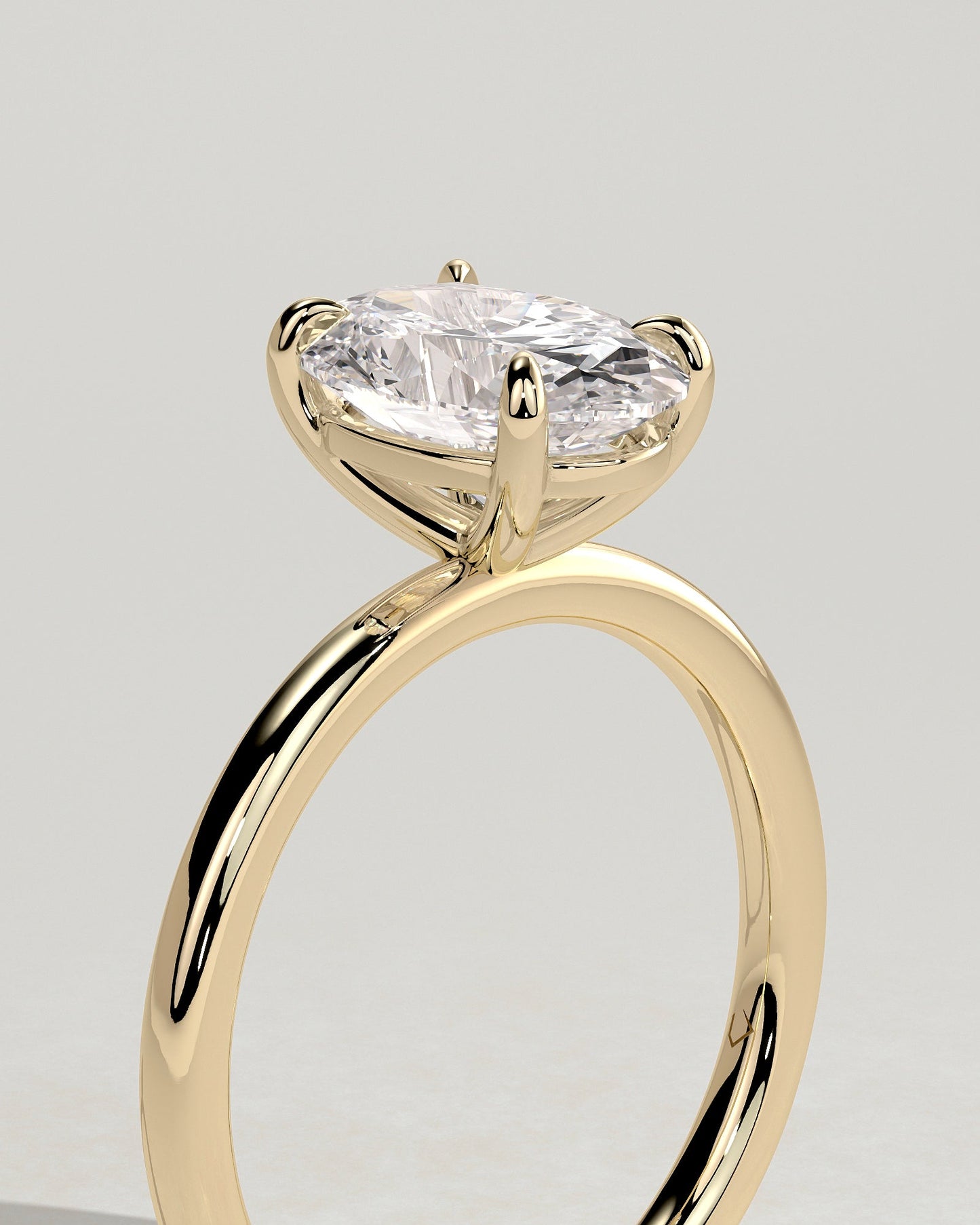 Oval Solitaire Lab Grown Diamond Engagement Ring