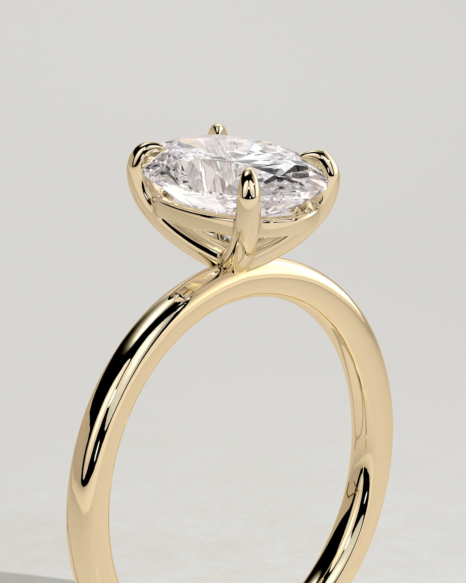 Oval Solitaire Lab Grown Diamond Engagement Ring