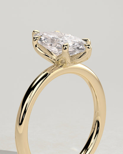 Marquise Solitaire With Tulip Prongs Lab Grown Diamond Engagement Ring