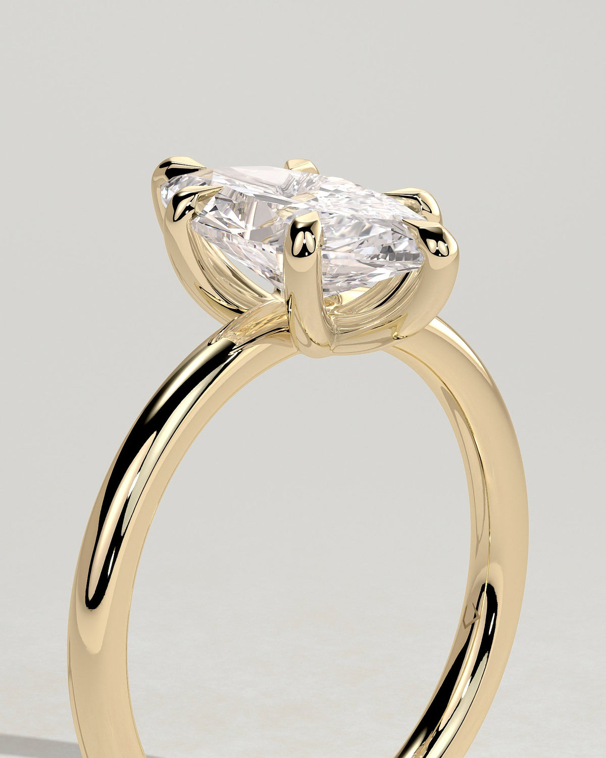 Marquise Solitaire Lab Grown Diamond Engagement Ring