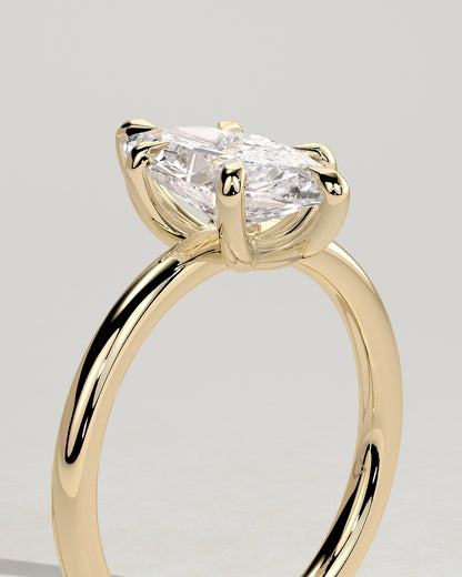 Marquise Solitaire Lab Grown Diamond Engagement Ring