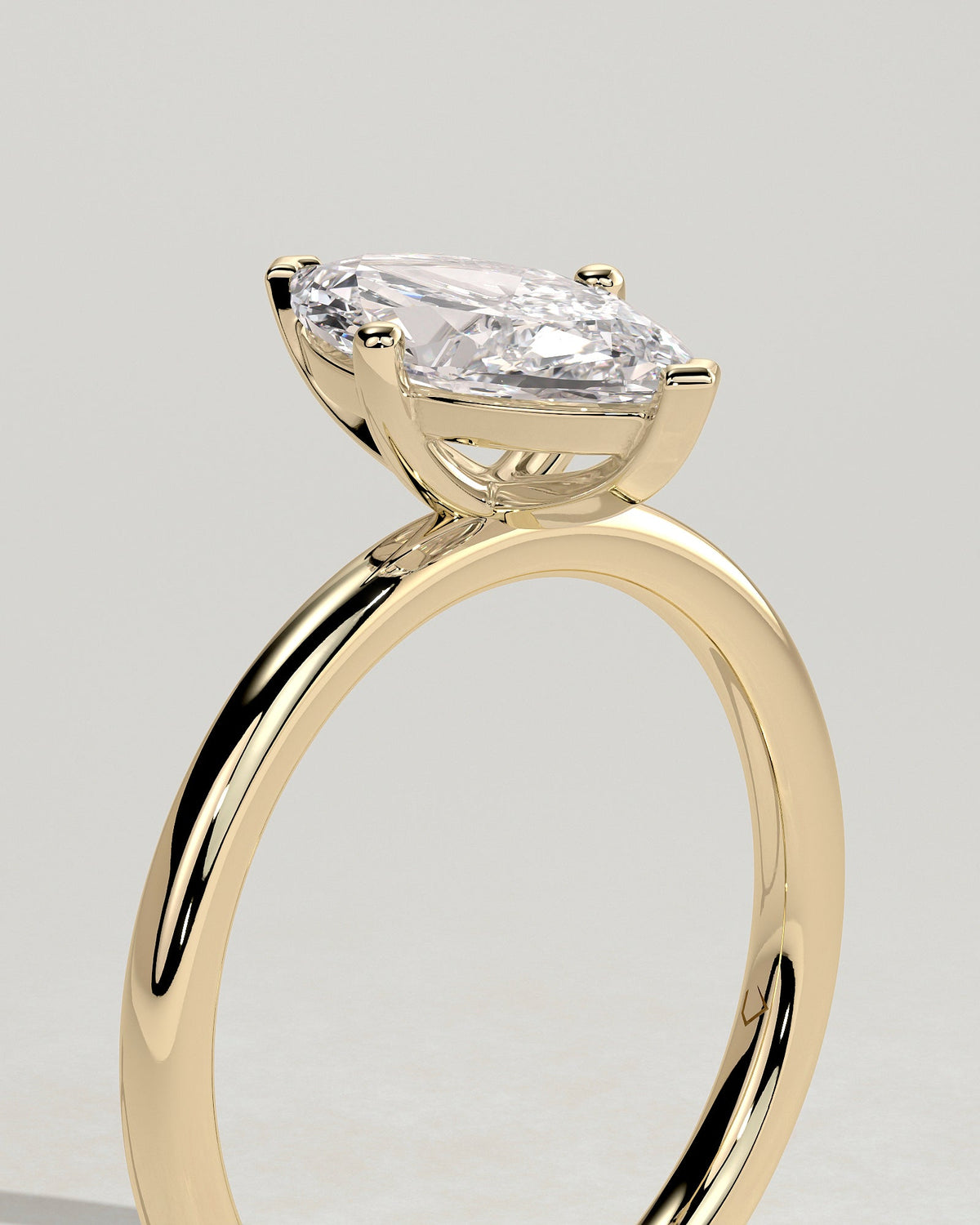 Marquise Solitaire Lab Grown Diamond Engagement Ring
