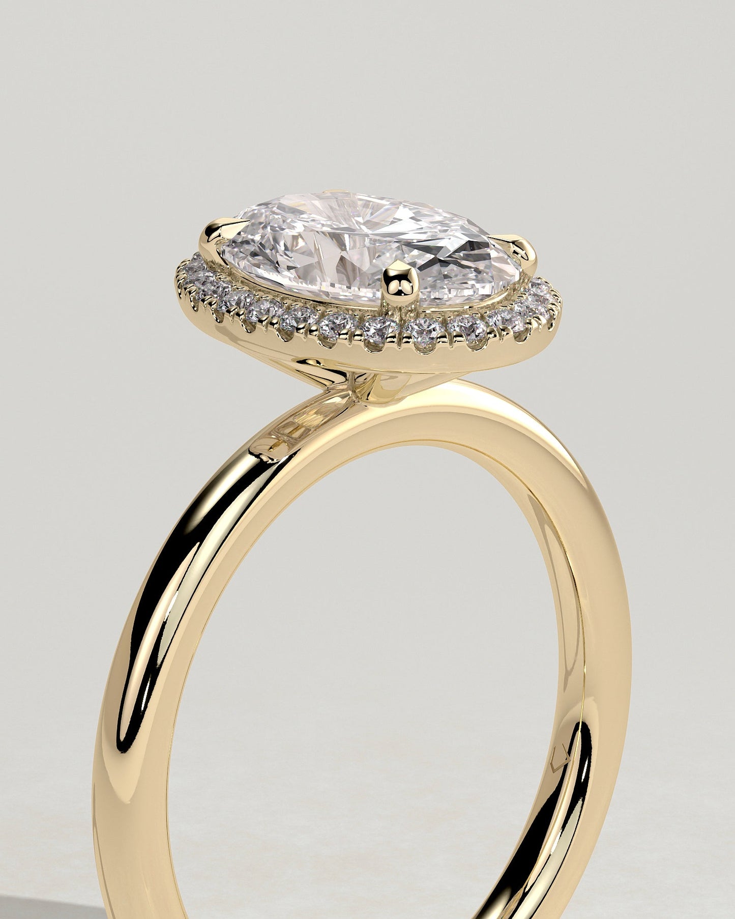 Oval Halo Lab Grown Diamond Engagement Ring