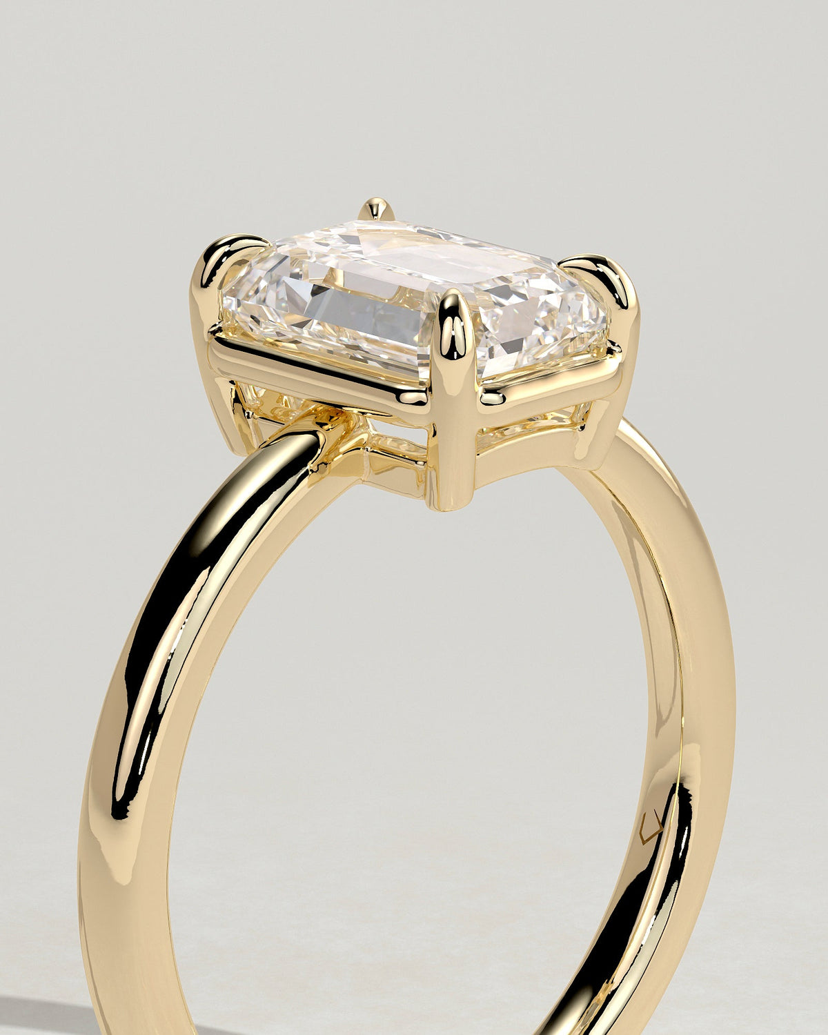 Emerald Harper Solitaire Lab Grown Diamond Engagement Ring
