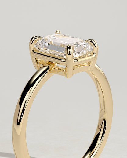 Emerald Harper Solitaire Lab Grown Diamond Engagement Ring
