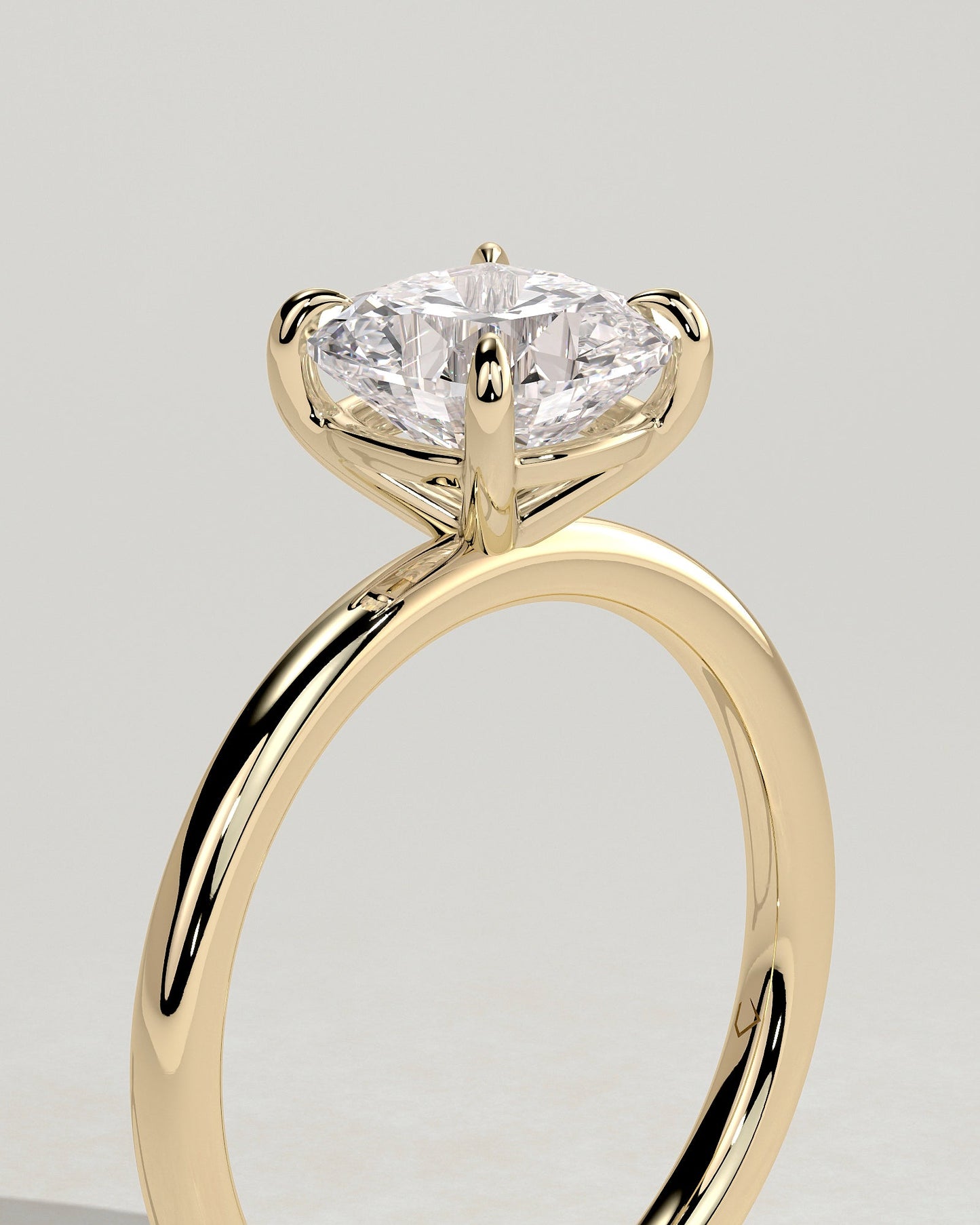 Cushion Solitaire Lab Grown Diamond Engagement Ring