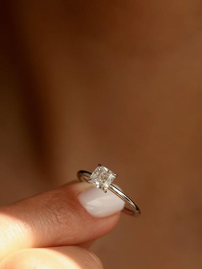 Marquise Cut Cluster Styled Lab Grown Diamond Engagement Ring