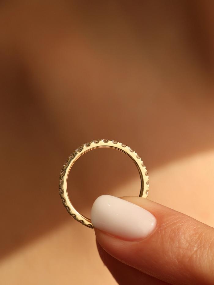Marquise Cut Cluster Styled Lab Grown Wedding Band