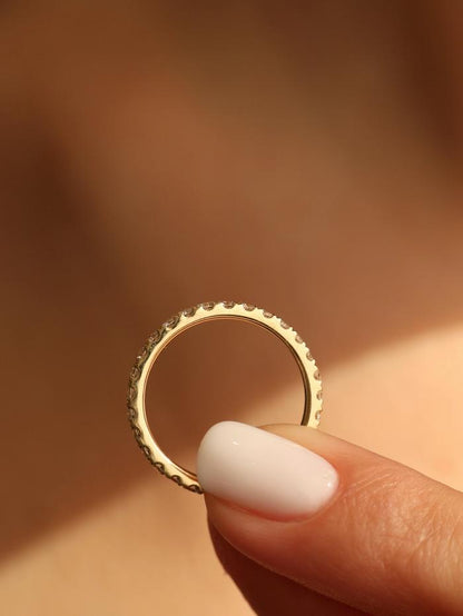 Marquise Cut Cluster Styled Lab Grown Wedding Band