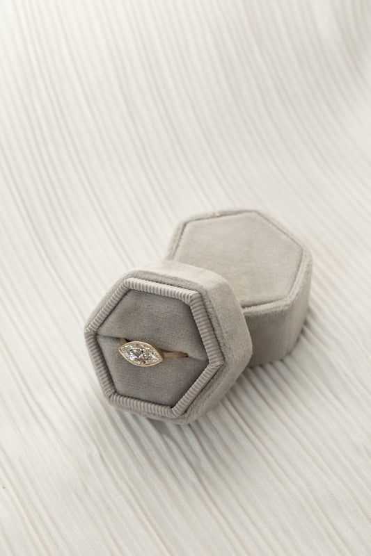 2 CT Round Three Stones Lab Grown Diamond Engagement Ring