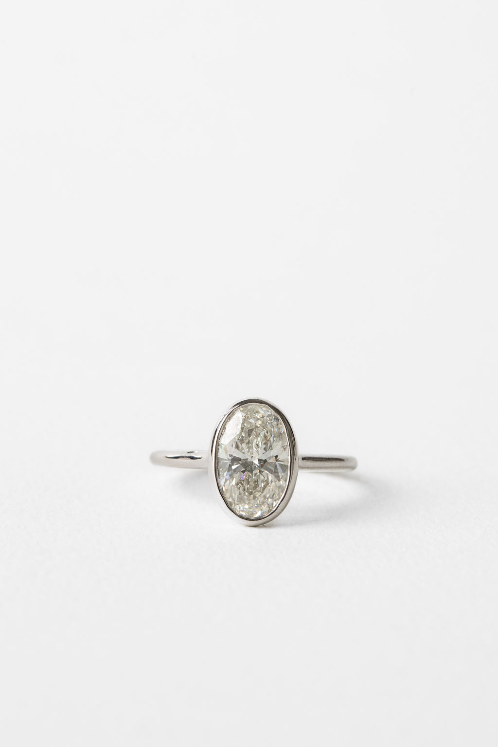 2 CT Round Three Stones Lab Grown Diamond Engagement Ring