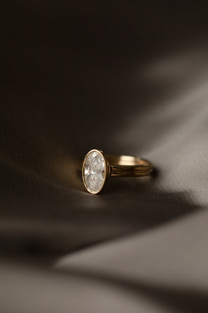 2 CT Round Three Stones Lab Grown Diamond Engagement Ring