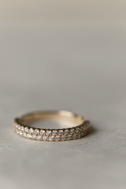 0.37 CT Round Full Eternity Lab Grown Diamond Wedding Band