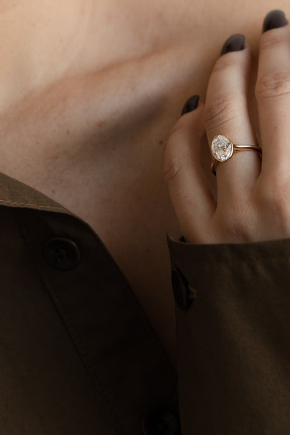 2 CT Round Three Stones Lab Grown Diamond Engagement Ring