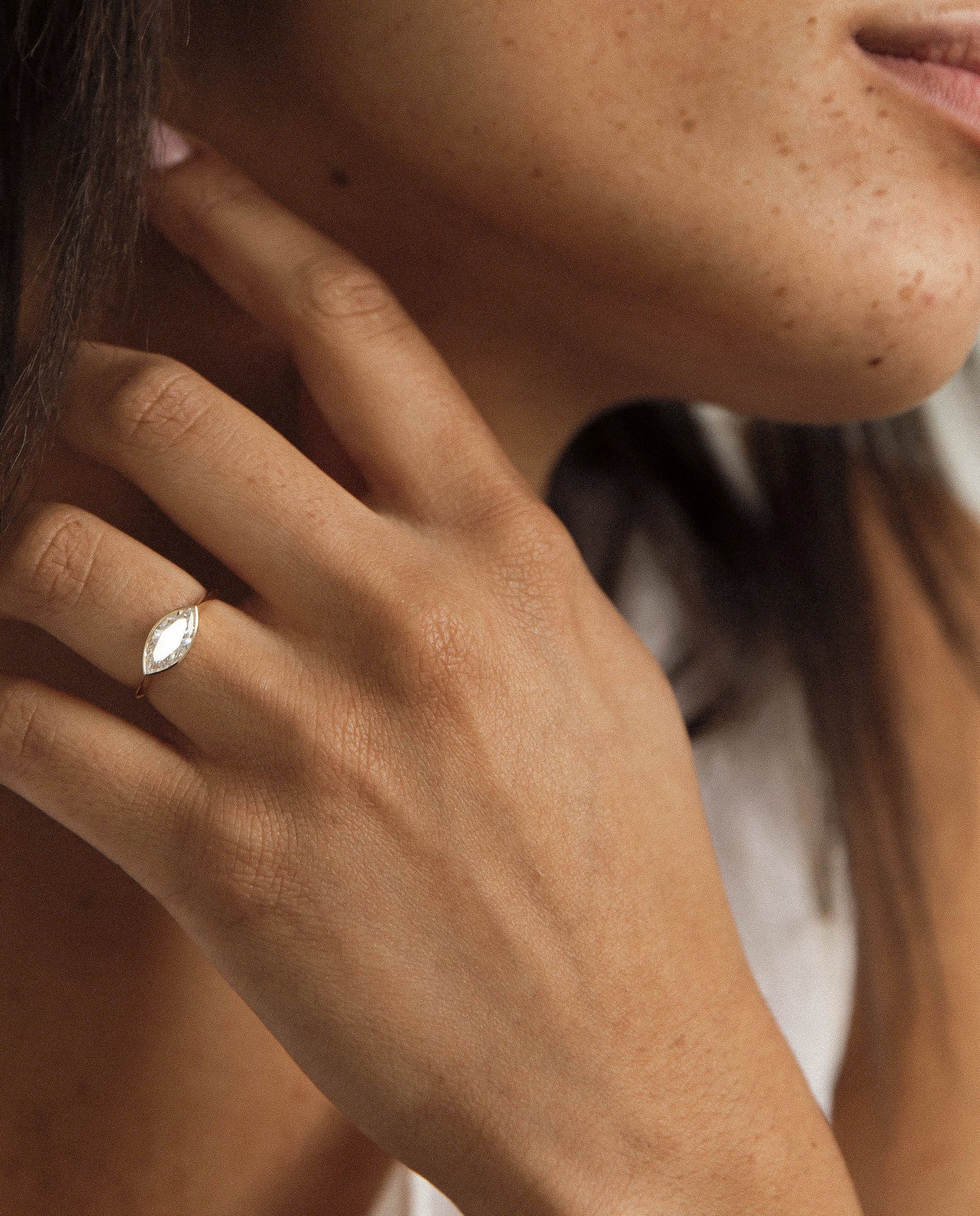 2 CT Round Three Stones Lab Grown Diamond Engagement Ring