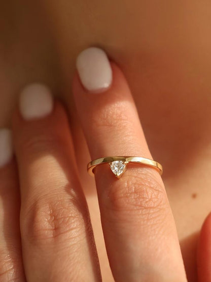 Marquise Cut Cluster Styled Lab Grown Diamond Engagement Ring