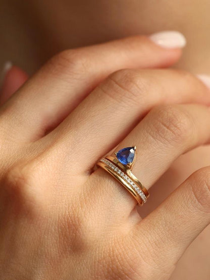 Marquise Cut Cluster Styled Lab Grown Wedding Band