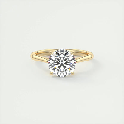2.0 CT Round Cut Solitaire Moissanite Engagement Ring 8