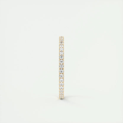 0.36 CT Round Full Eternity CVD EF/VVS Diamond Wedding Band 10