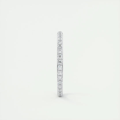 0.74 CT Round Full Eternity CVD EF/VVS Diamond Wedding Band 3