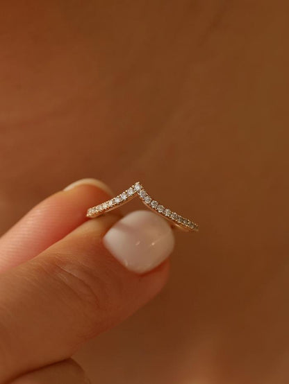 Marquise Cut Cluster Styled Lab Grown Wedding Band