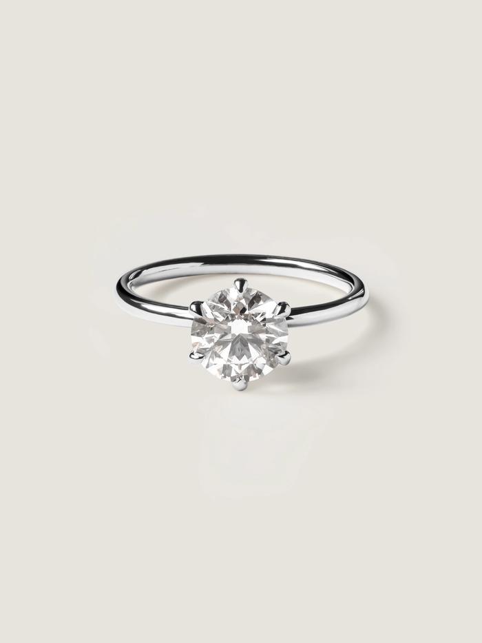 Marquise Cut Cluster Styled Lab Grown Diamond Engagement Ring