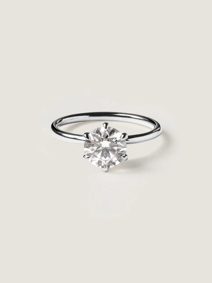 Marquise Cut Cluster Styled Lab Grown Diamond Engagement Ring