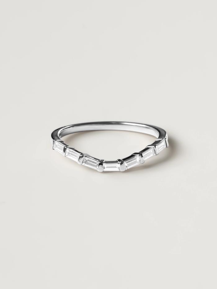 Marquise Cut Cluster Styled Lab Grown Wedding Band
