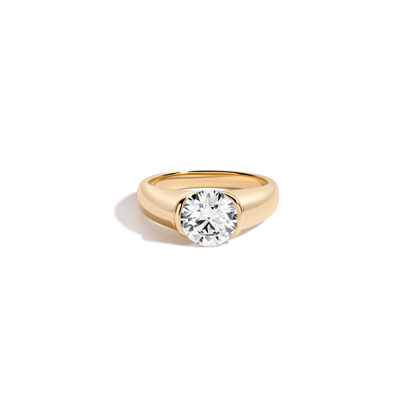 2 CT Round Three Stones Lab Grown Diamond Engagement Ring