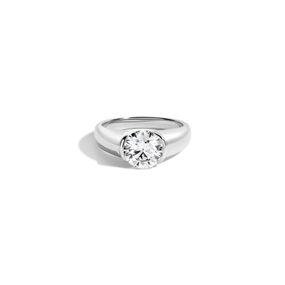 2 CT Round Three Stones Lab Grown Diamond Engagement Ring