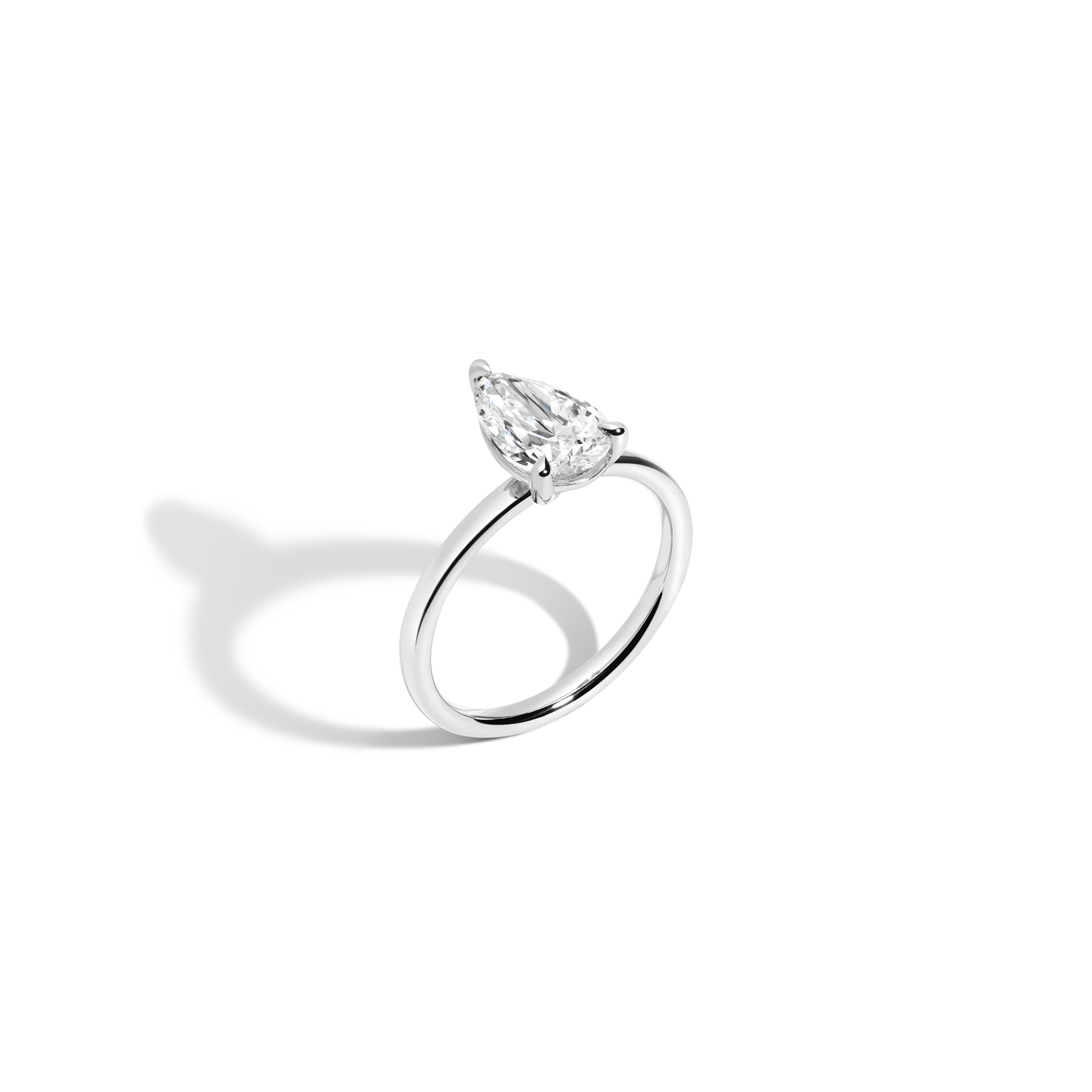2 CT Round Three Stones Lab Grown Diamond Engagement Ring
