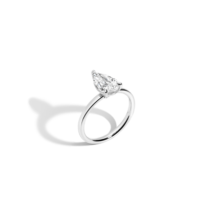 2 CT Round Three Stones Lab Grown Diamond Engagement Ring