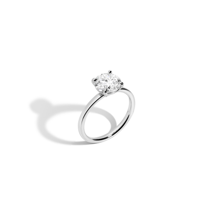 2 CT Round Three Stones Lab Grown Diamond Engagement Ring
