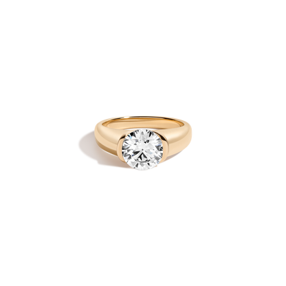 2 CT Round Three Stones Lab Grown Diamond Engagement Ring