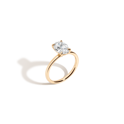 2 CT Round Three Stones Lab Grown Diamond Engagement Ring