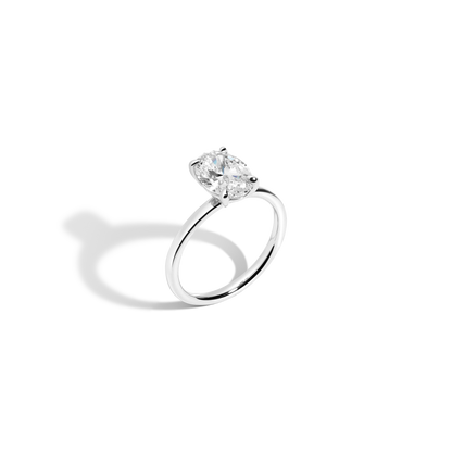 2 CT Round Three Stones Lab Grown Diamond Engagement Ring