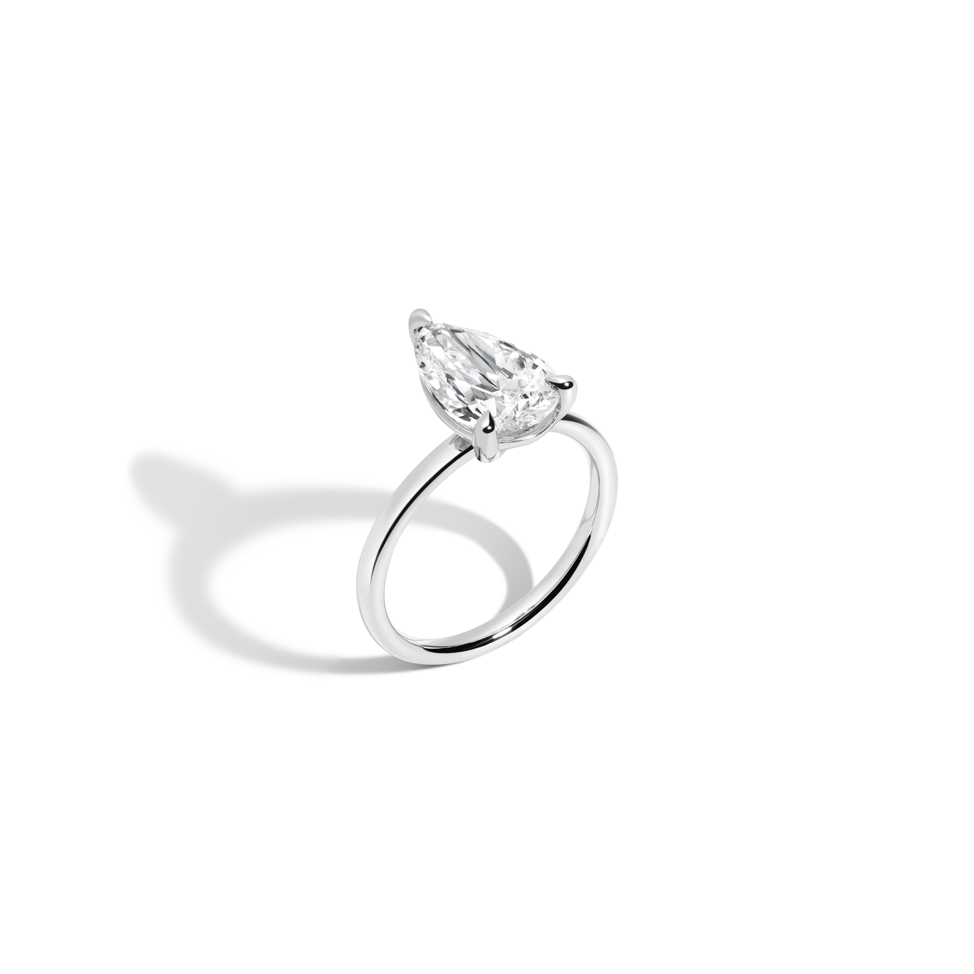 2 CT Round Three Stones Lab Grown Diamond Engagement Ring