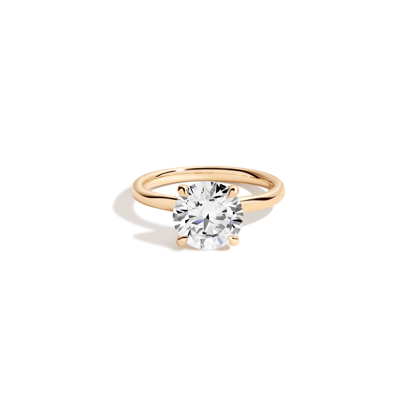 2 CT Round Three Stones Lab Grown Diamond Engagement Ring