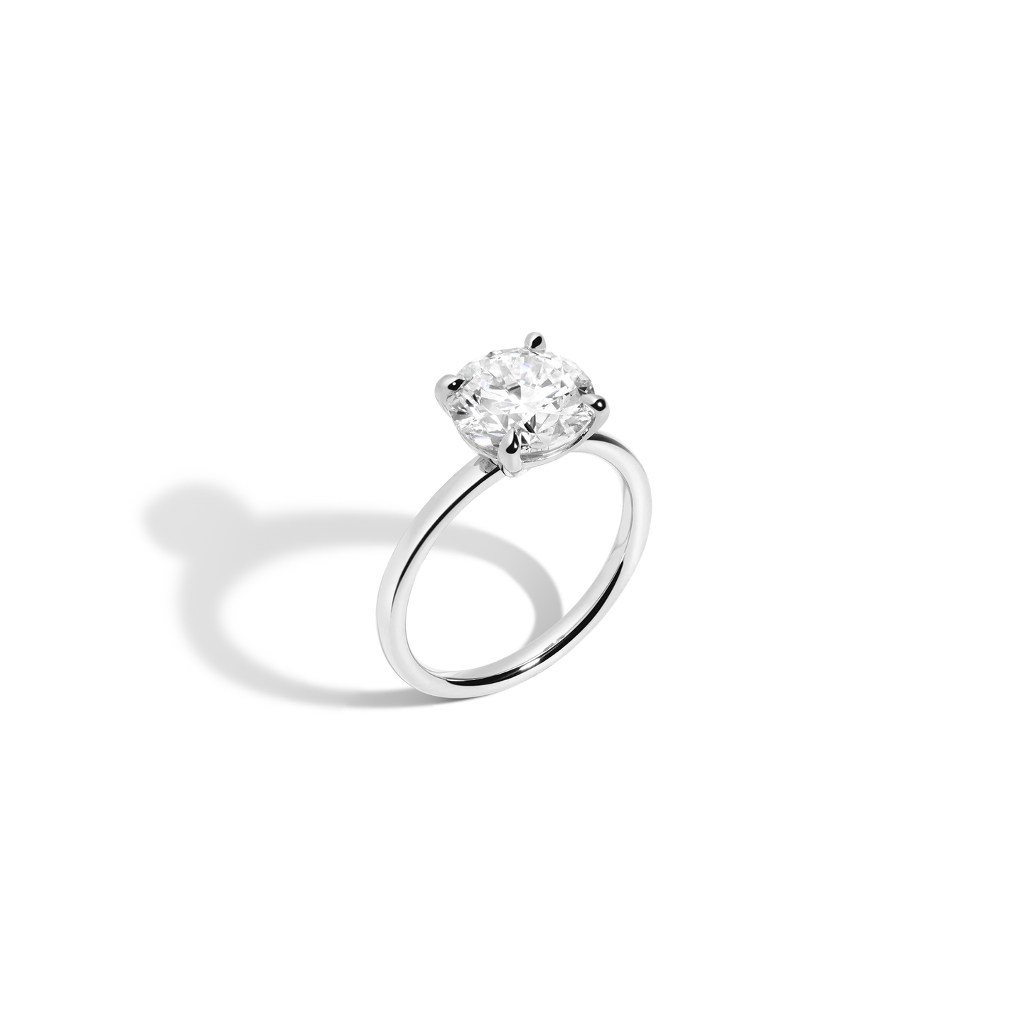 2 CT Round Three Stones Lab Grown Diamond Engagement Ring