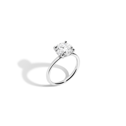 2 CT Round Three Stones Lab Grown Diamond Engagement Ring