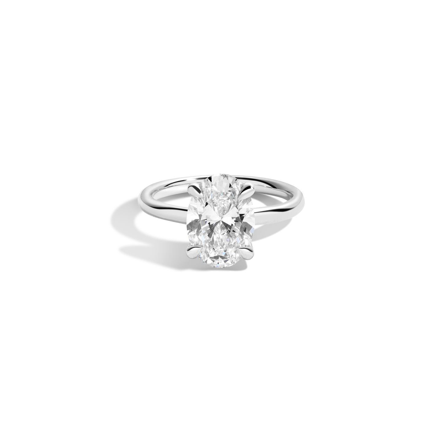 2 CT Round Three Stones Lab Grown Diamond Engagement Ring